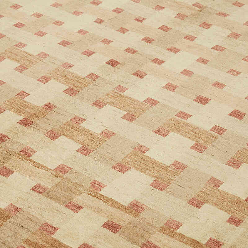 New Hand Knotted Wool Oushak Rug - 9'  x 11' 7" (108" x 139") - K0063290