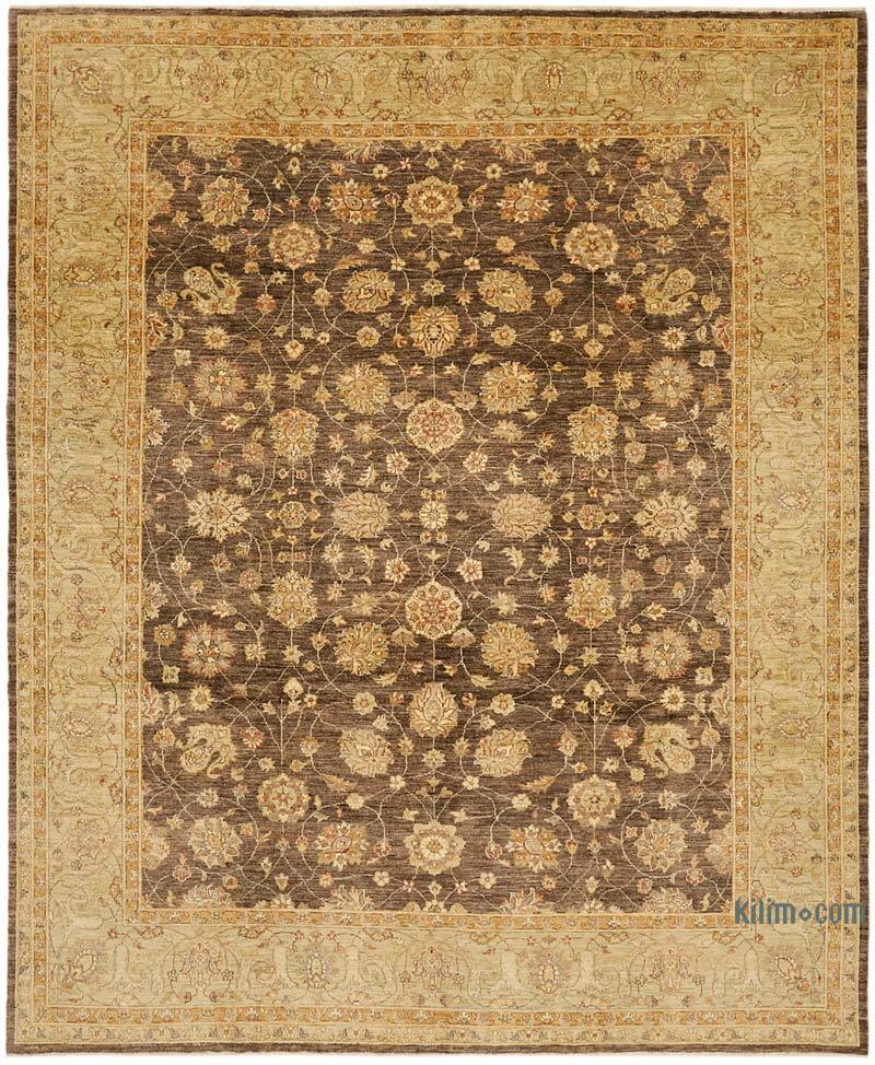 New Hand Knotted Wool Oushak Rug - 9' 1" x 10' 9" (109" x 129") - K0063293