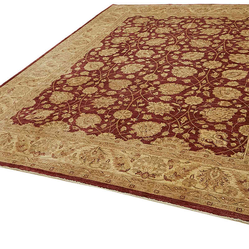 New Hand Knotted Wool Oushak Rug - 9'  x 11' 6" (108" x 138") - K0063294