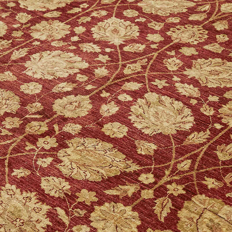 New Hand Knotted Wool Oushak Rug - 9'  x 11' 6" (108" x 138") - K0063294