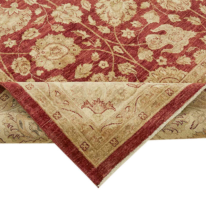 New Hand Knotted Wool Oushak Rug - 9'  x 11' 6" (108" x 138") - K0063294