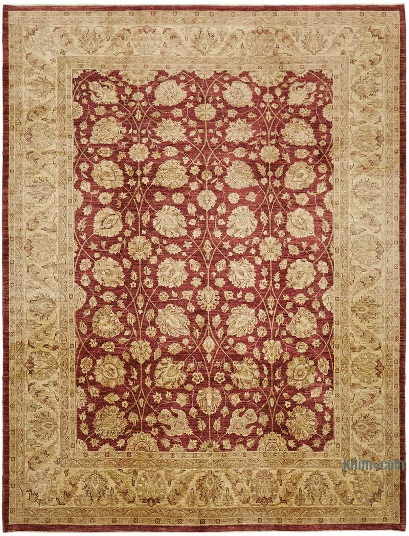 New Hand Knotted Wool Oushak Rug - 9'  x 11' 6" (108" x 138") - K0063294