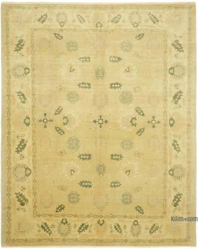 New Hand Knotted Wool Oushak Rug - 8' 1" x 9' 10" (97 in. x 118 in.)