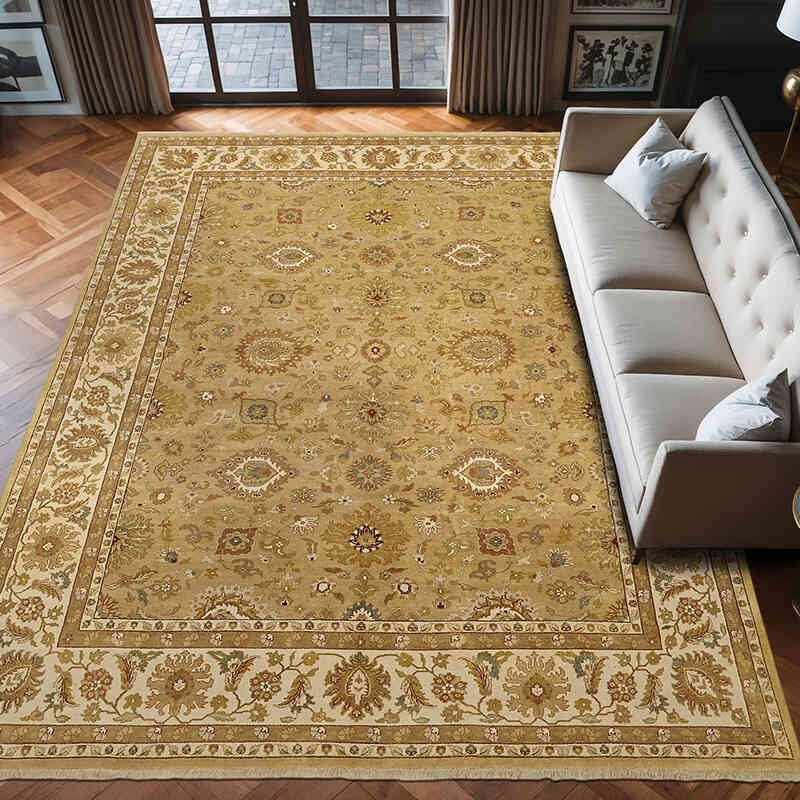Nueva Alfombra Oushak Tejida a Mano - 272 cm x 372 cm - K0063306