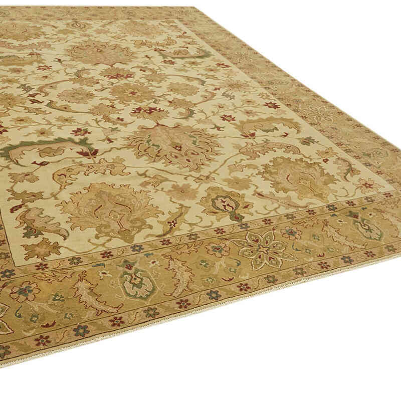 New Hand Knotted Wool Oushak Rug - 8' 11" x 11' 9" (107" x 141") - K0063307