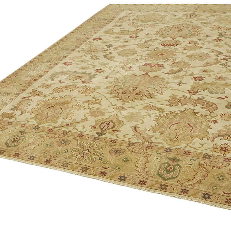 New Hand Knotted Wool Oushak Rug - 8' 11" x 11' 9" (107" x 141") - K0063307