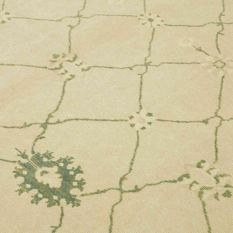 New Hand Knotted Wool Oushak Rug - 8' 1" x 9' 10" (97" x 118") - K0063310
