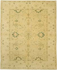New Hand Knotted Wool Oushak Rug - 8' 3" x 10' 2" (99" x 122")