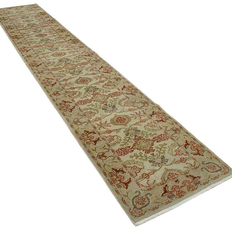 Kırmızı Yeni El Dokuma Uşak Halısı - 77 cm x 416 cm - K0063316