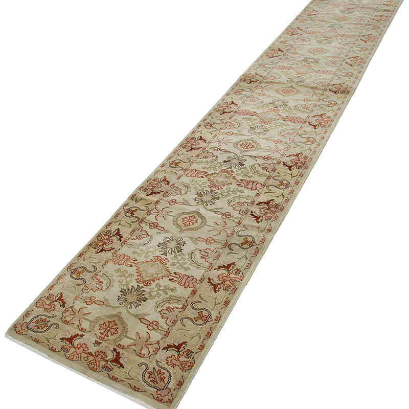 Kırmızı Yeni El Dokuma Uşak Halısı - 77 cm x 416 cm - K0063316