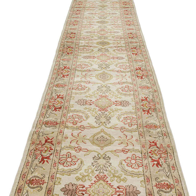 Red New Oushak Runner Rug - 2' 6" x 13' 10" (30" x 166") - K0063317