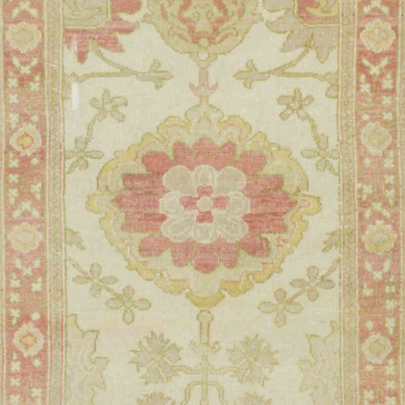 Nueva Alfombra Ushak Tejida a Mano - 77 cm x 403 cm - K0063322