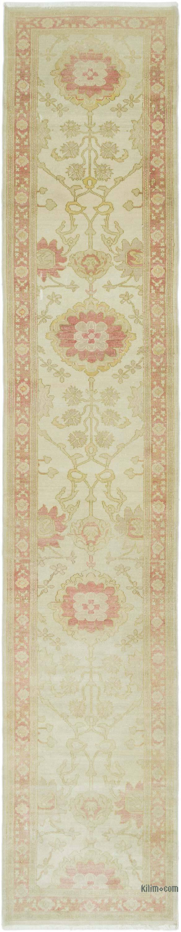 Nueva Alfombra Ushak Tejida a Mano - 77 cm x 403 cm - K0063322