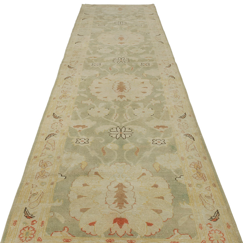 New Oushak Runner Rug - 2' 11" x 12' 4" (35" x 148") - K0063326