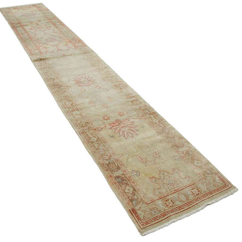 New Oushak Runner Rug - 2' 5" x 13' 11" (29" x 167") - K0063330