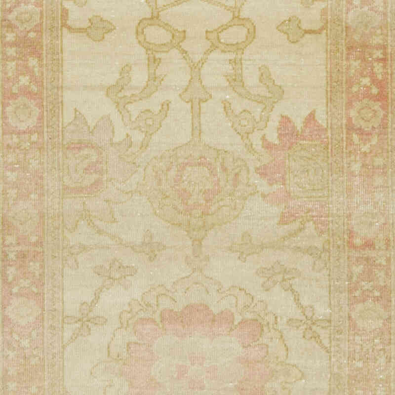 Nueva Alfombra Ushak Tejida a Mano - 76 cm x 403 cm - K0063331