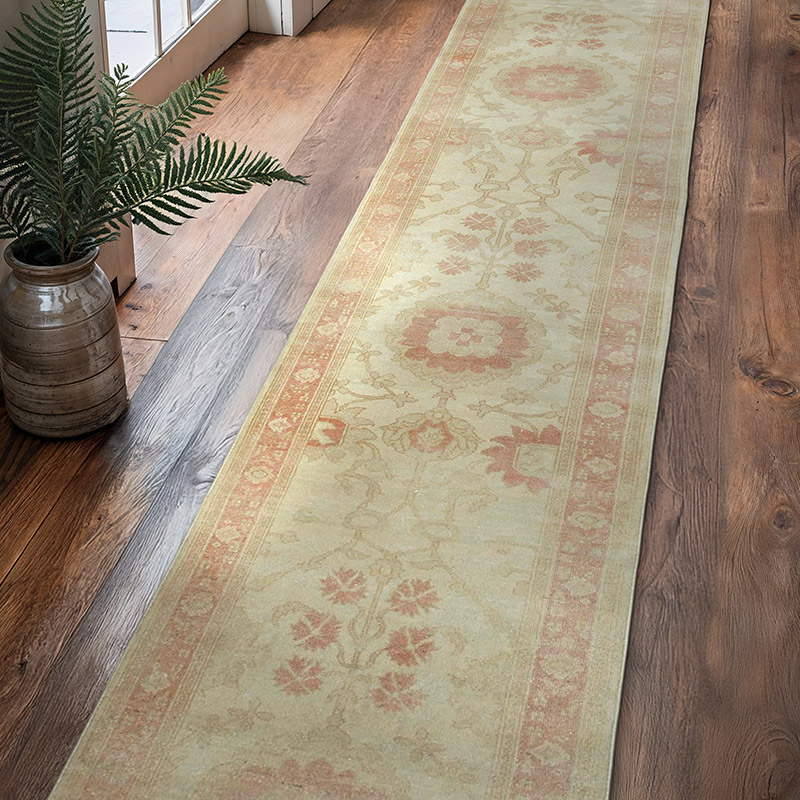 New Oushak Runner Rug - 2' 7" x 13' 7" (31" x 163") - K0063338