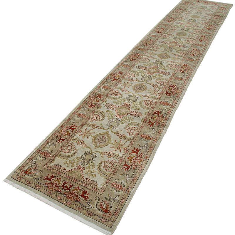 Nueva Alfombra Ushak Tejida a Mano - 73 cm x 423 cm - K0063343