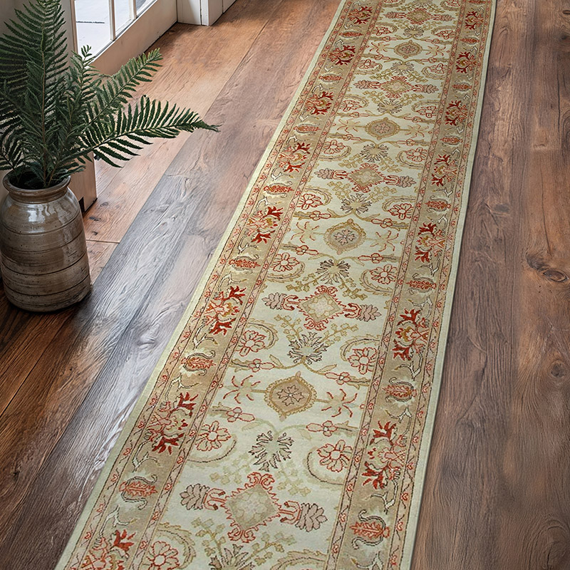 Nueva Alfombra Ushak Tejida a Mano - 73 cm x 423 cm - K0063343