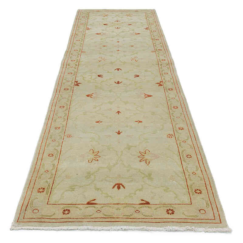 Nueva Alfombra Ushak Tejida a Mano - 80 cm x 308 cm - K0063348