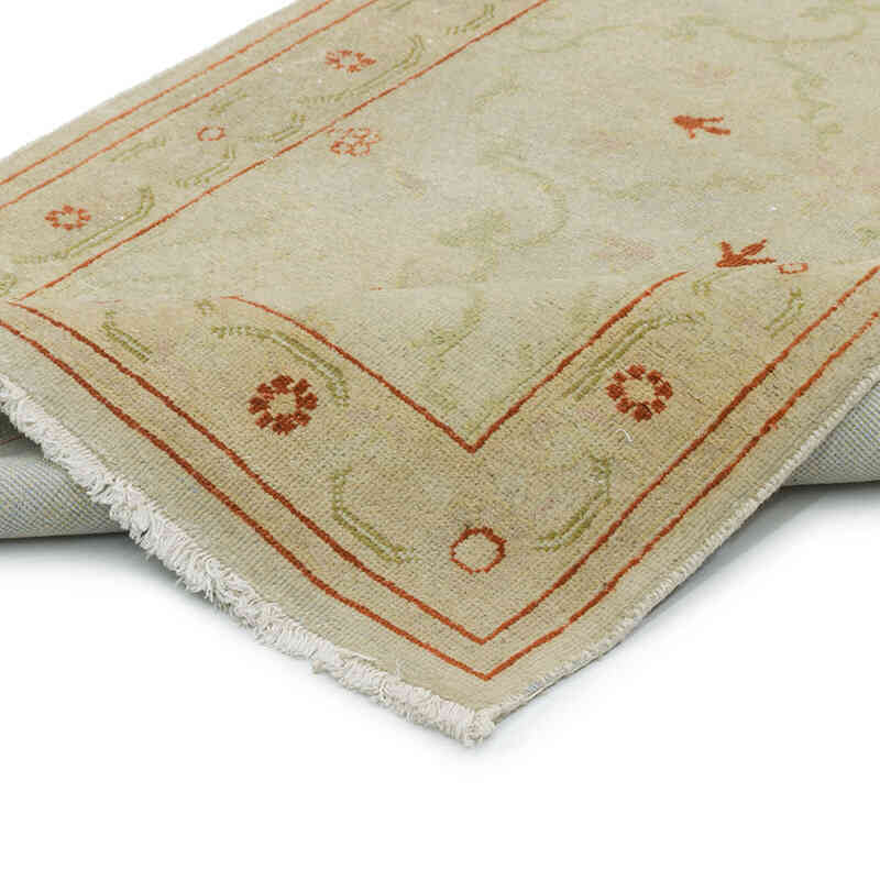 Nueva Alfombra Ushak Tejida a Mano - 80 cm x 308 cm - K0063348
