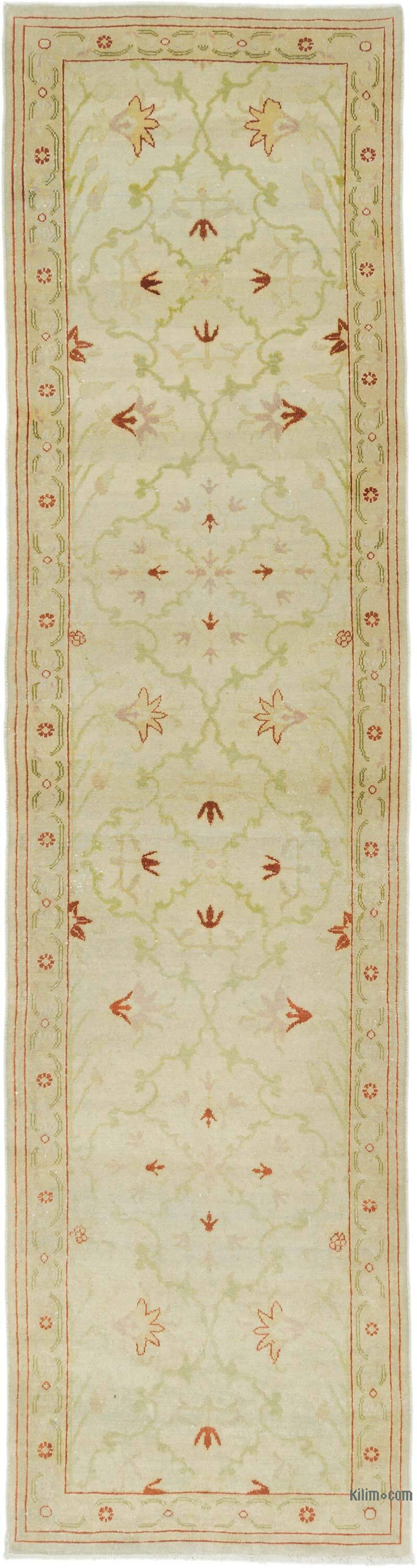 Nueva Alfombra Ushak Tejida a Mano - 80 cm x 308 cm - K0063348
