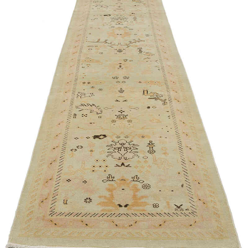 New Oushak Runner Rug - 2' 7" x 10' 1" (31" x 121") - K0063350