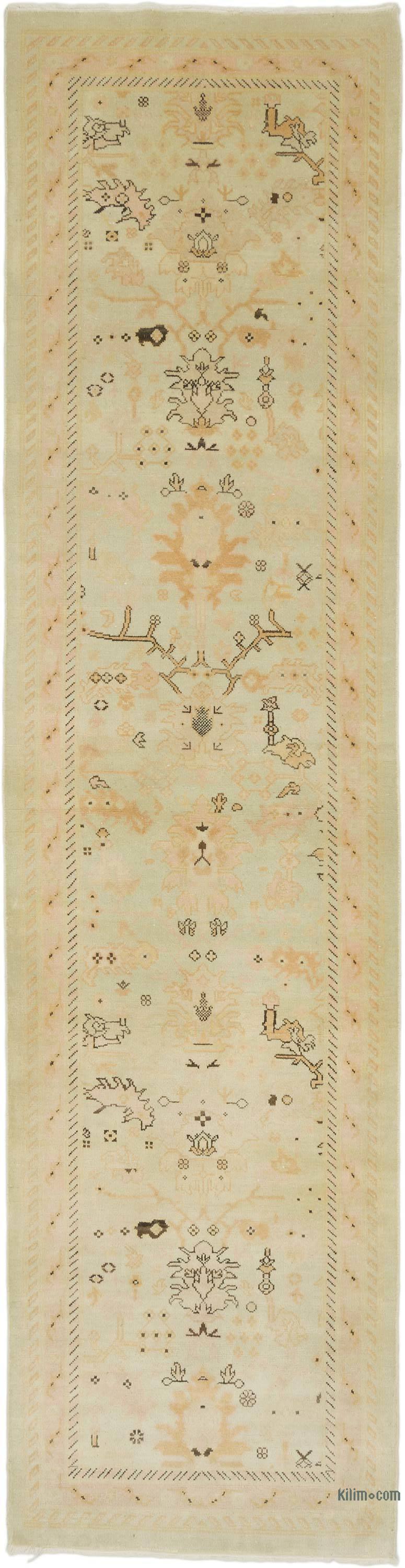 New Oushak Runner Rug - 2' 7" x 10' 1" (31" x 121") - K0063350