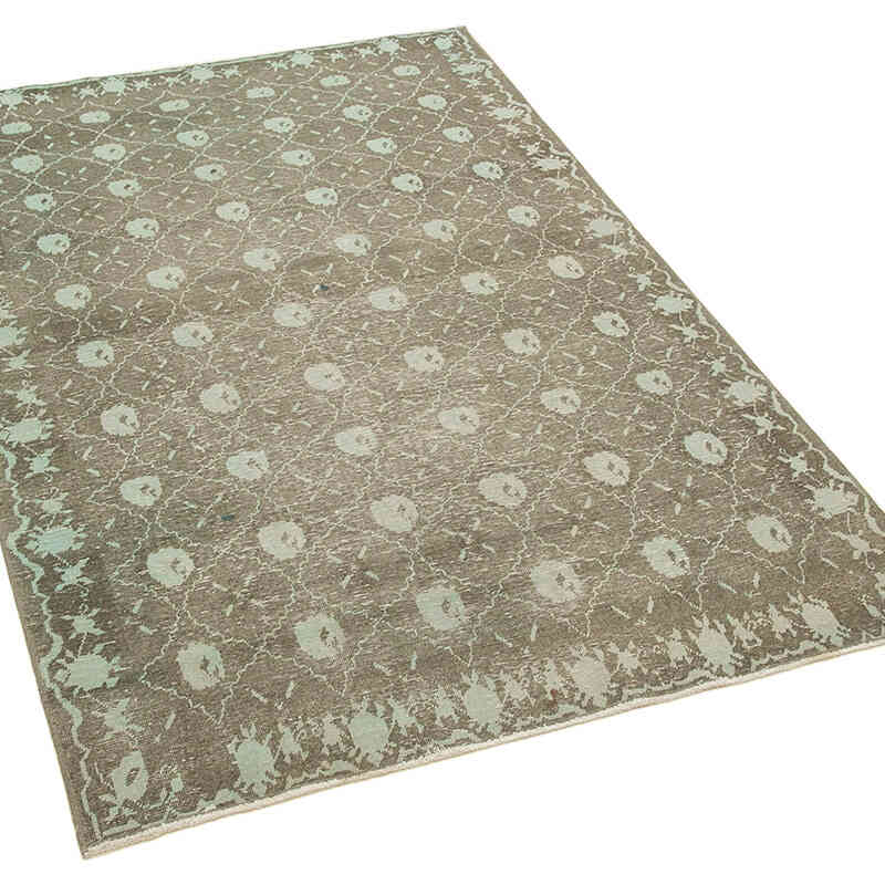 Nueva Alfombra Oushak Tejida a Mano - 115 cm x 175 cm - K0063356