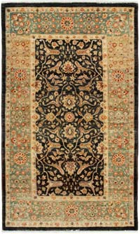 New Hand Knotted Wool Oushak Rug - 3' 1" x 5' 3" (37" x 63")