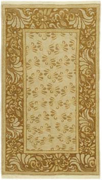 New Hand Knotted Wool Oushak Rug - 4'  x 6' 8" (48" x 80")
