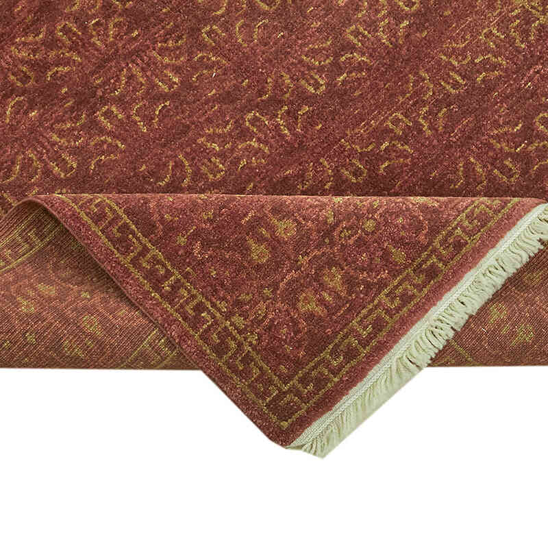 New Hand Knotted Wool Oushak Rug - 4'  x 6'  (48" x 72") - K0063364