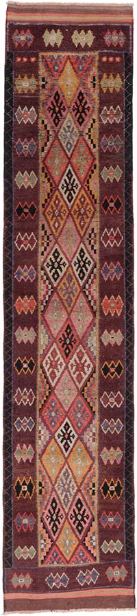 Vintage Anadolu Yolluk - 90 cm x 408 cm