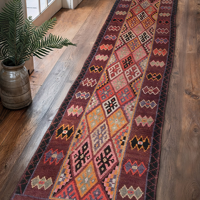 Vintage Anadolu Yolluk - 90 cm x 400 cm - K0063385
