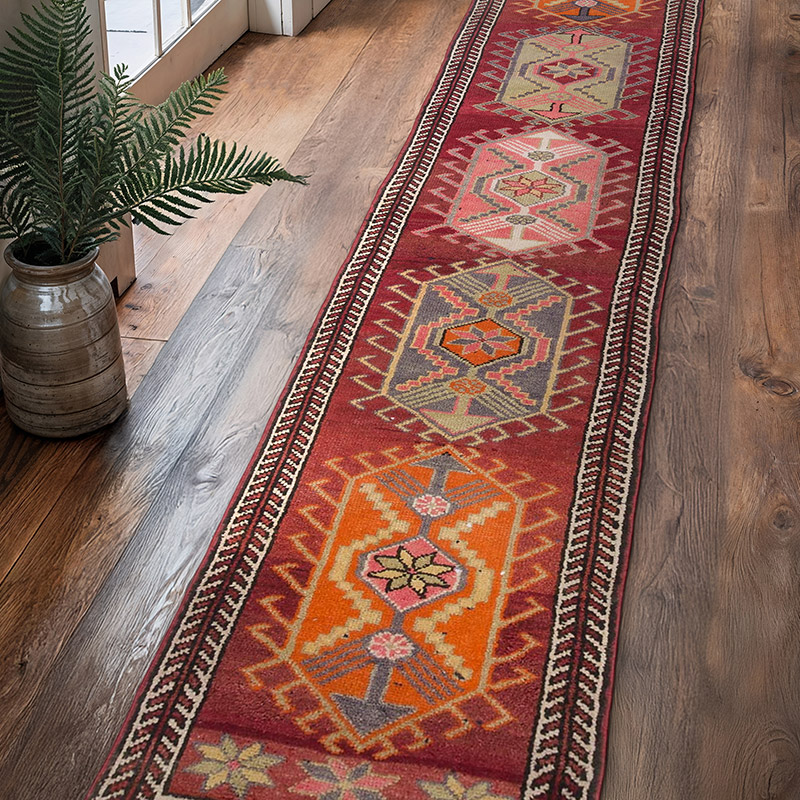 Vintage Anadolu Yolluk - 86 cm x 390 cm - K0063386