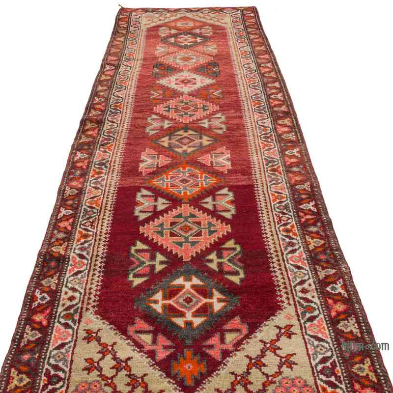 Vintage Tribal Runner Rug - 3'  x 10' 6" (36" x 126") - K0063391