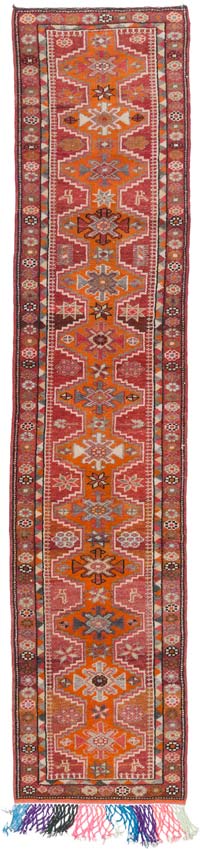 Vintage Anadolu Yolluk - 85 cm x 380 cm