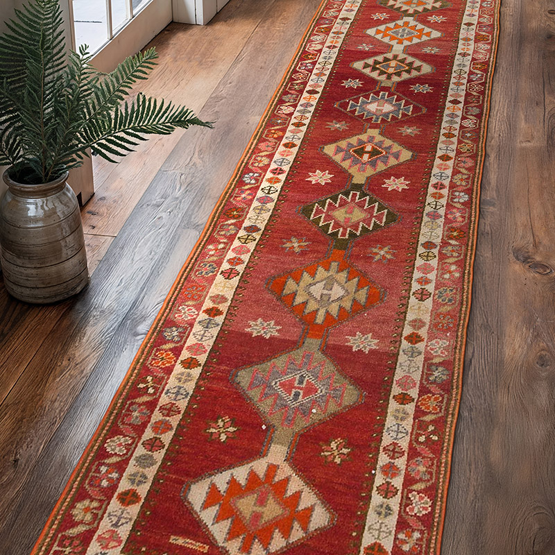 Vintage Anadolu Yolluk - 92 cm x 387 cm - K0063393