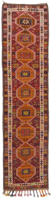 Vintage Anadolu Yolluk - 95 cm x 373 cm