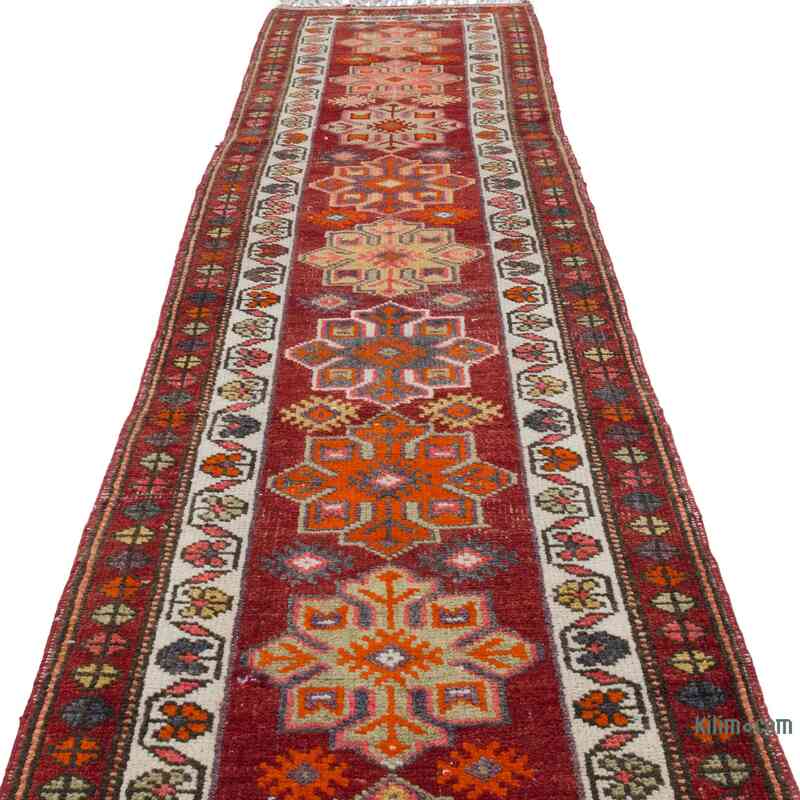 Alfombra Vintage de pasillo - 87 cm x 355 cm - K0063403