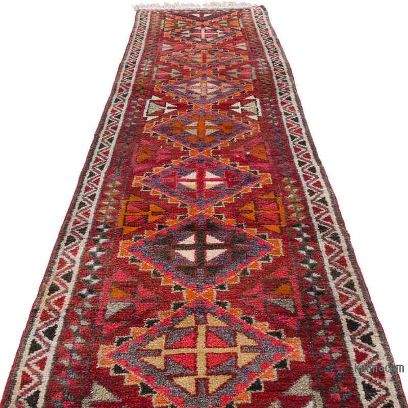 Vintage Tribal Runner Rug - 2' 11" x 13' 1" (35" x 157") - K0063404