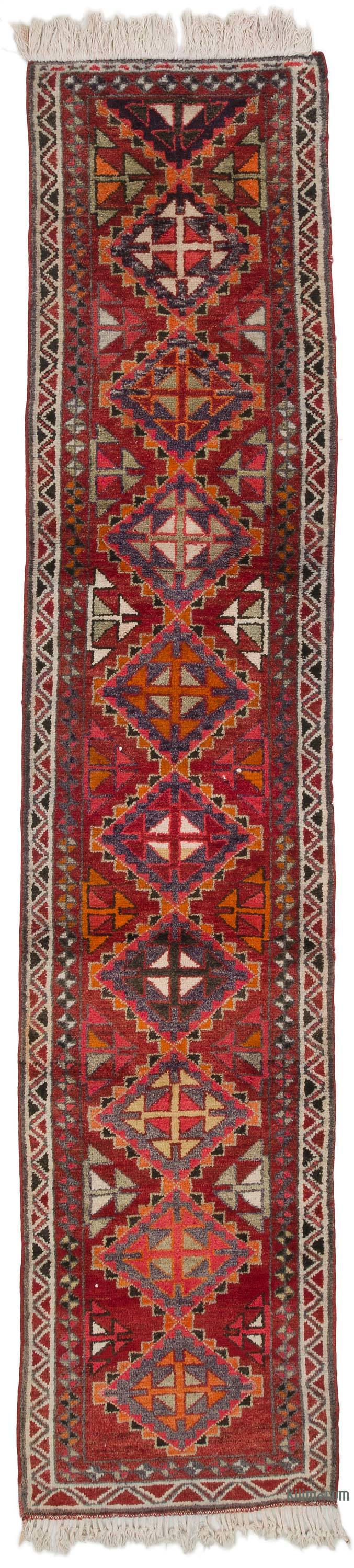 Vintage Tribal Runner Rug - 2' 11" x 13' 1" (35" x 157") - K0063404