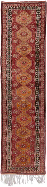 Vintage Anadolu Yolluk - 91 cm x 341 cm