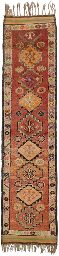Alfombra Vintage de pasillo - 90 cm x 365 cm