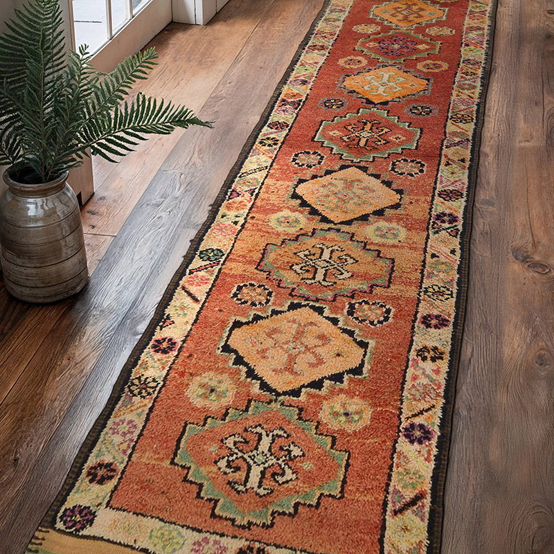Vintage Anadolu Yolluk - 90 cm x 365 cm - K0063451