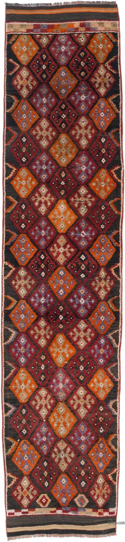 Vintage Turkish Runner Rug - 2' 11" x 12' 10" (35 in. x 154 in.)