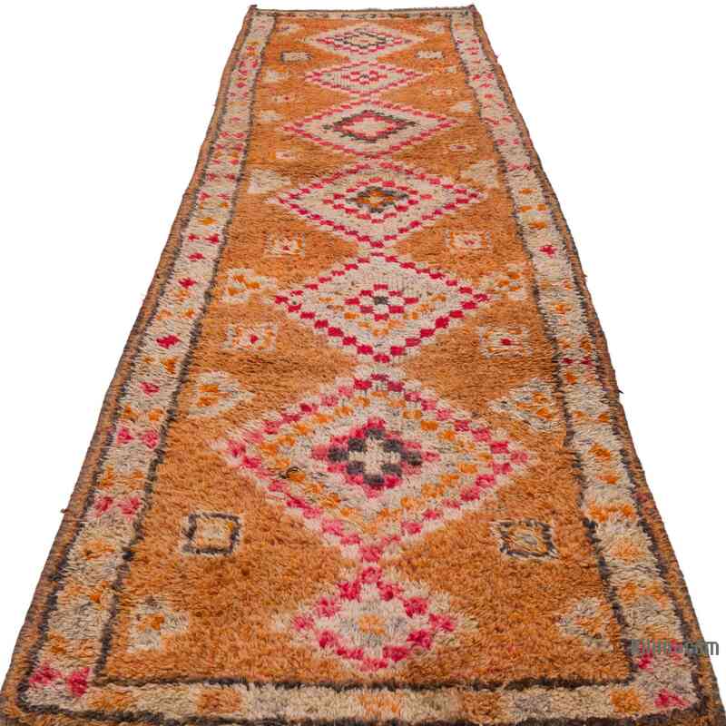 Vintage Tribal Runner Rug - 2' 11" x 10' 10" (35" x 130") - K0063464