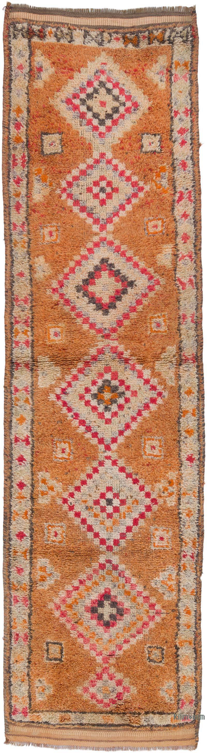Vintage Tribal Runner Rug - 2' 11" x 10' 10" (35" x 130") - K0063464