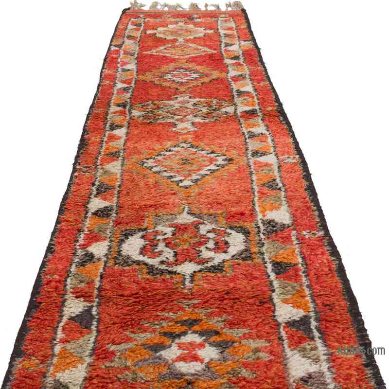 Vintage Tribal Runner Rug - 2' 11" x 12'  (35" x 144") - K0063468