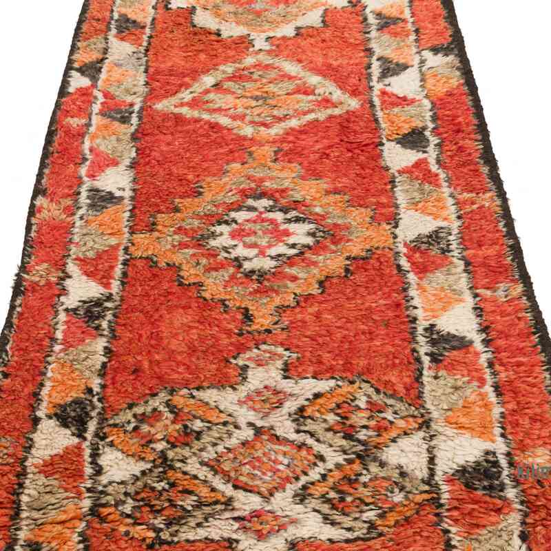 Vintage Tribal Runner Rug - 2' 11" x 12'  (35" x 144") - K0063468